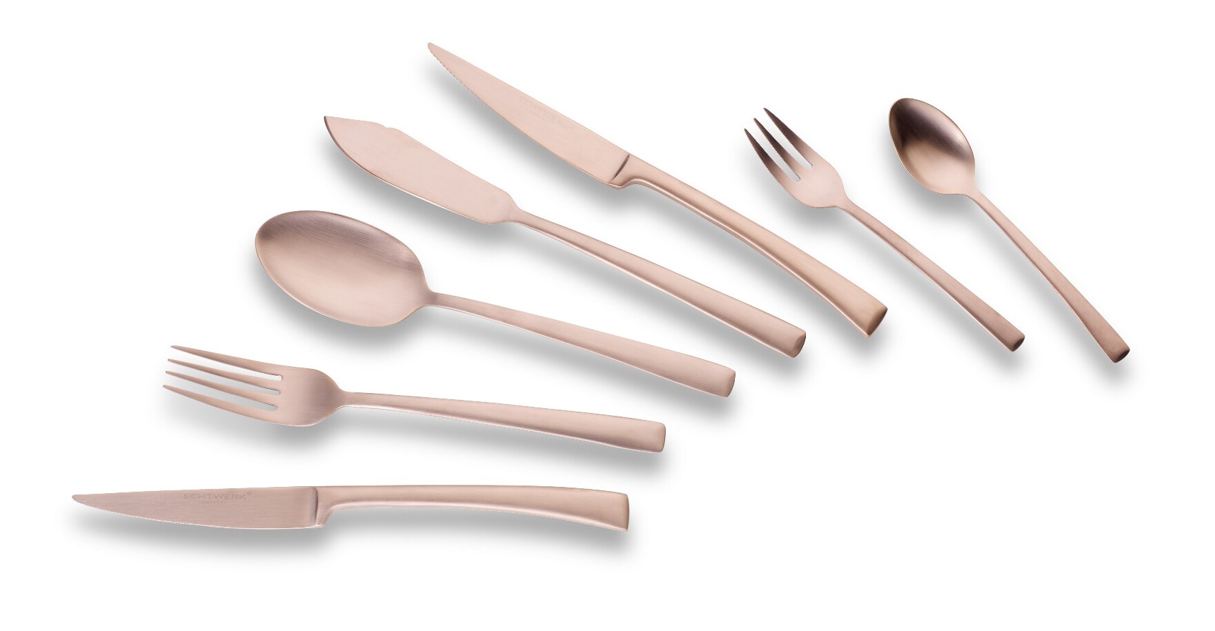 Echtwerk Tafelbesteck Avelino aus hochwertigem Edelstahl, 42-teilig, Bronze-Edition, F&uuml;r bis zu 6 Personen - Bild 1