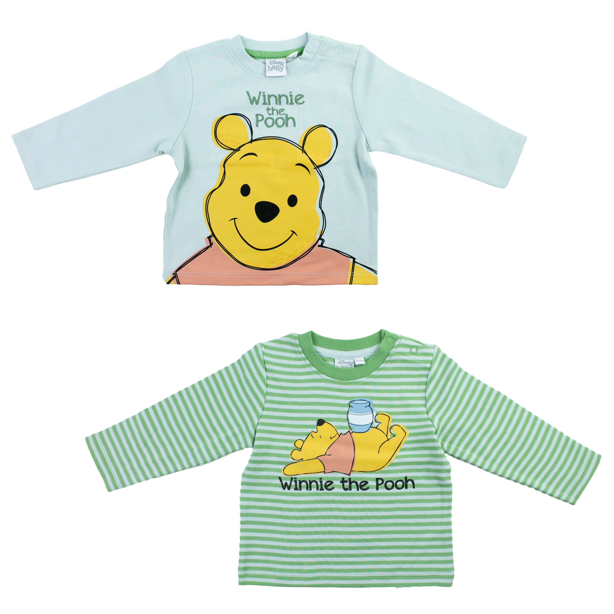 Baby Langarm Shirt sortiert - Winnie Pooh Jungen 62/68 - Bild 1