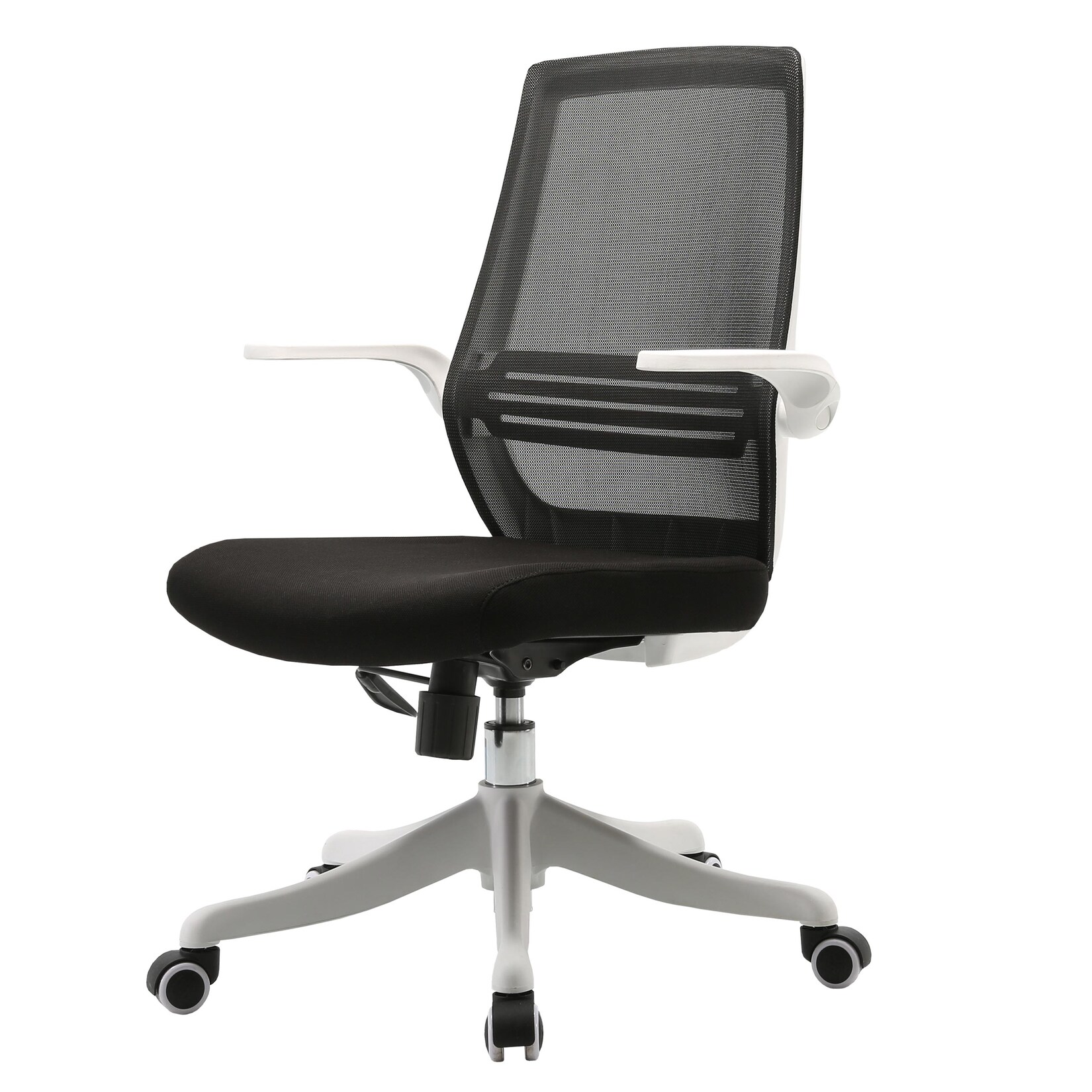 Moderner Bürostuhl MCW-J88, Schreibtischstuhl, ergonomisch atmungsaktiv, Taillenstütze, anhebbare Armlehne ~ schwarz | 04057651532479
