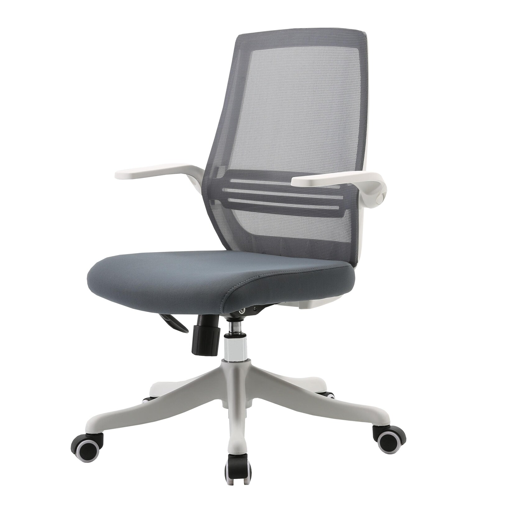 SIHOO Moderner ergonomischer Bürostuhl, Schreibtischstuhl, atmungsaktiv, Taillenstütze, anhebbare Armlehne ~ grau