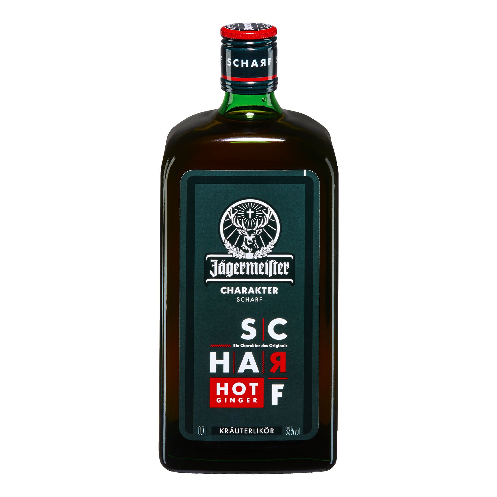 J&auml;germeister Scharf 33,0 % vol 0,7 Liter - Bild 1
