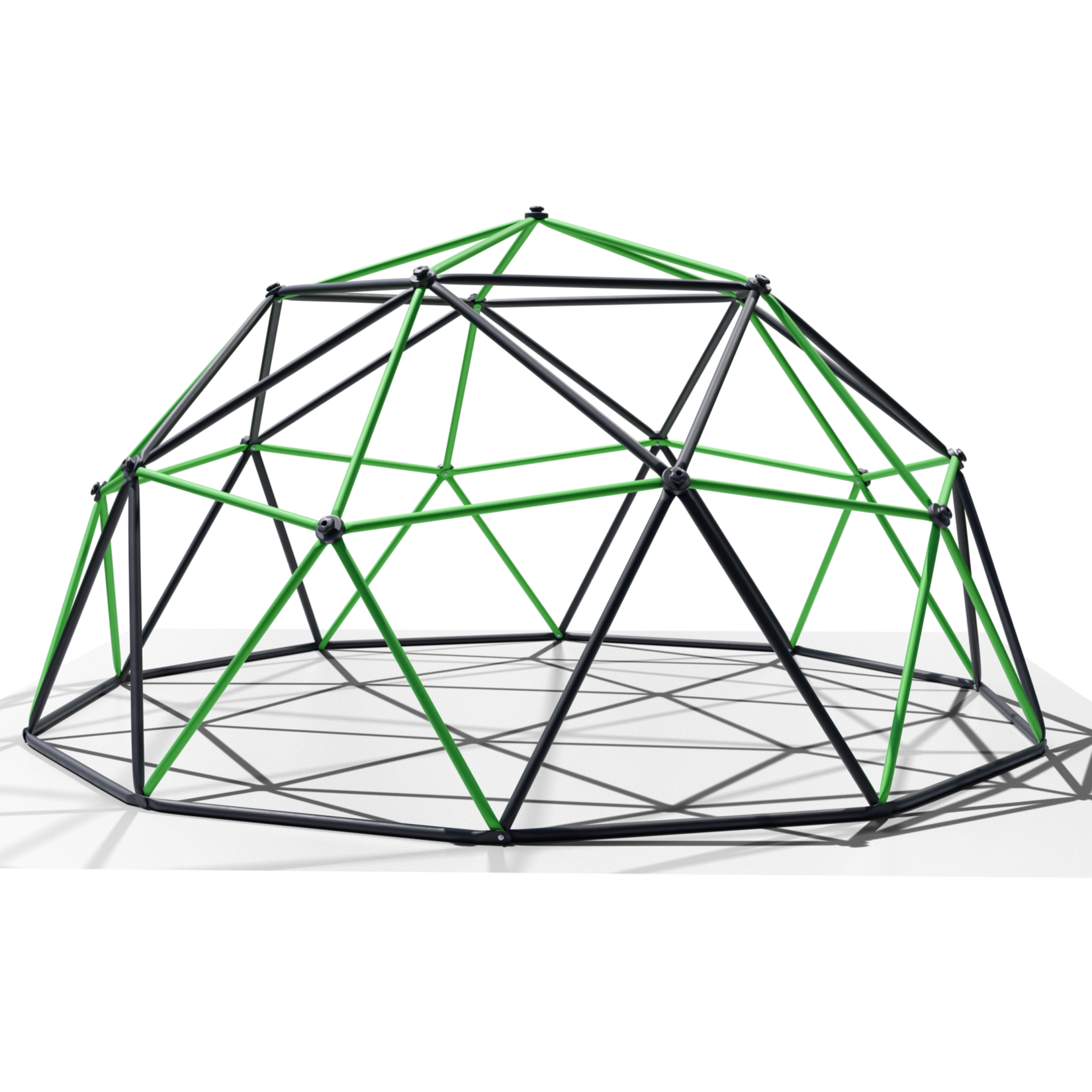 Klettergerüst 305x305x155cm DomeClimber Kinder Kletterkuppel Geodome 10FT - anthrazit/grün