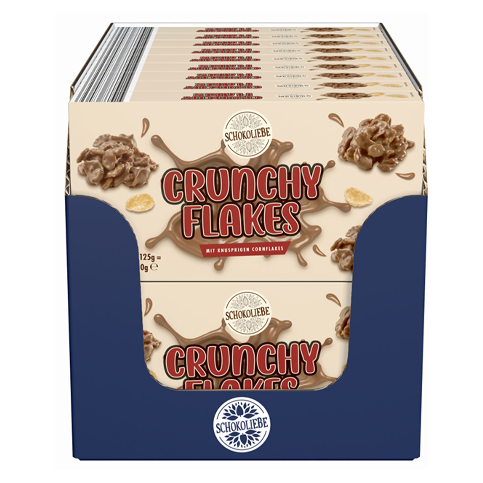Schokoliebe Crunchy Flakes 250 g, 18er Pack - Bild 1