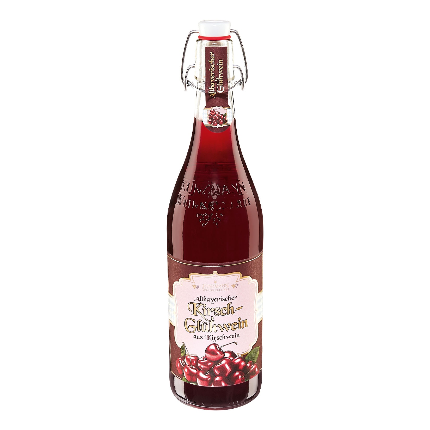 Kunzmann Altbayerischer Kirsch-Gl&uuml;hwein 9,0 % vol 0,75 Liter - Bild 1