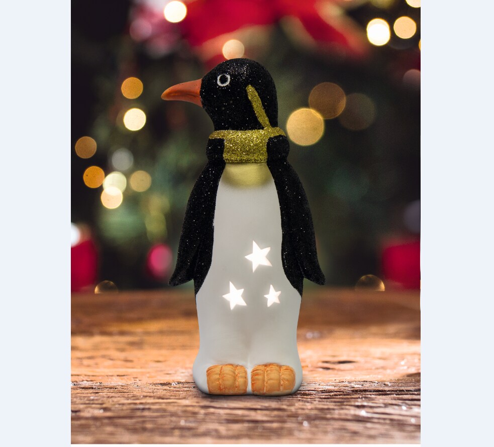 Leuchtfigur - versch. Ausf&uuml;hrungen -Pinguin - Bild 1
