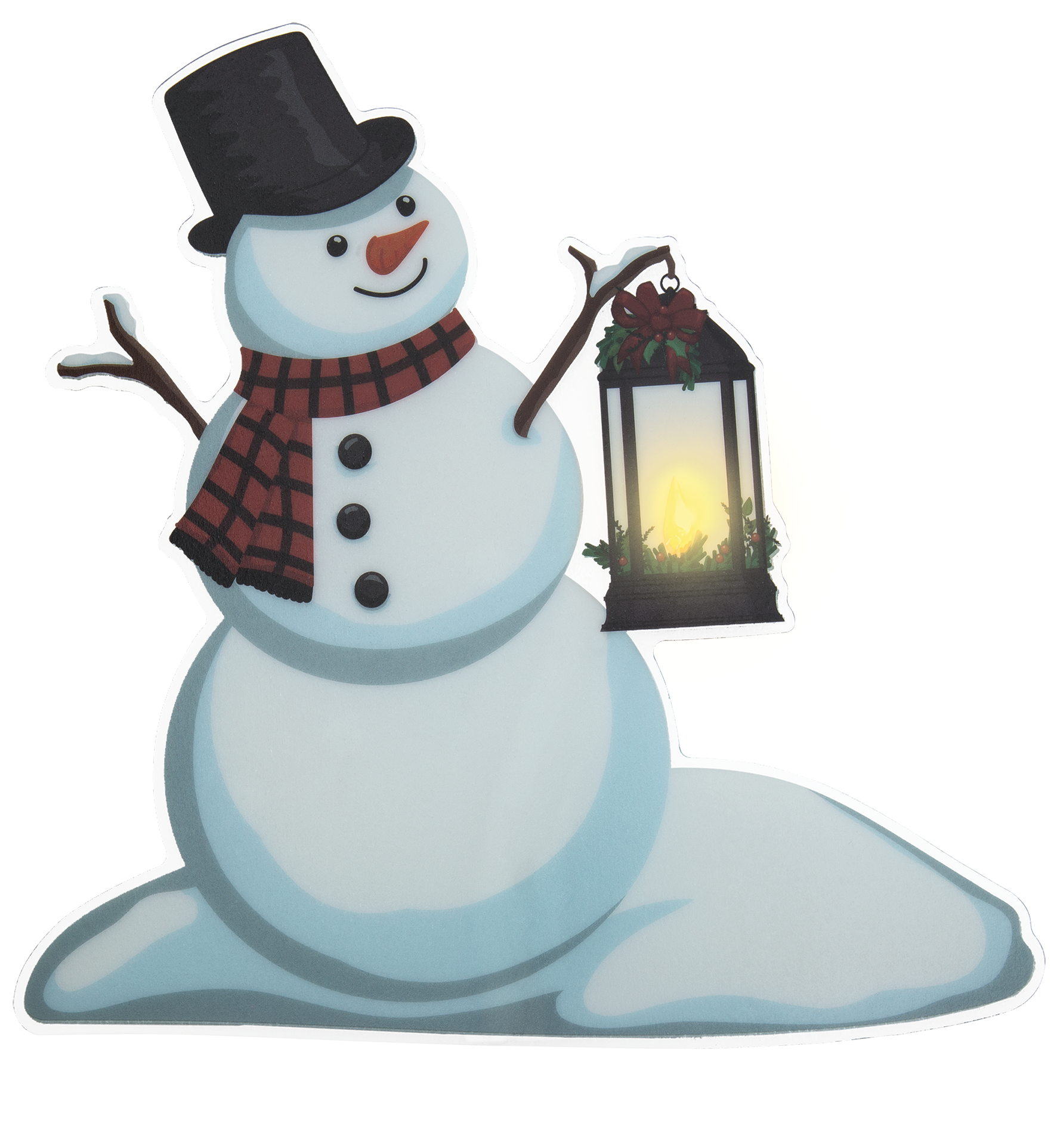 LED Fensterbild - Schneemann - versch. Motive - Bild 1