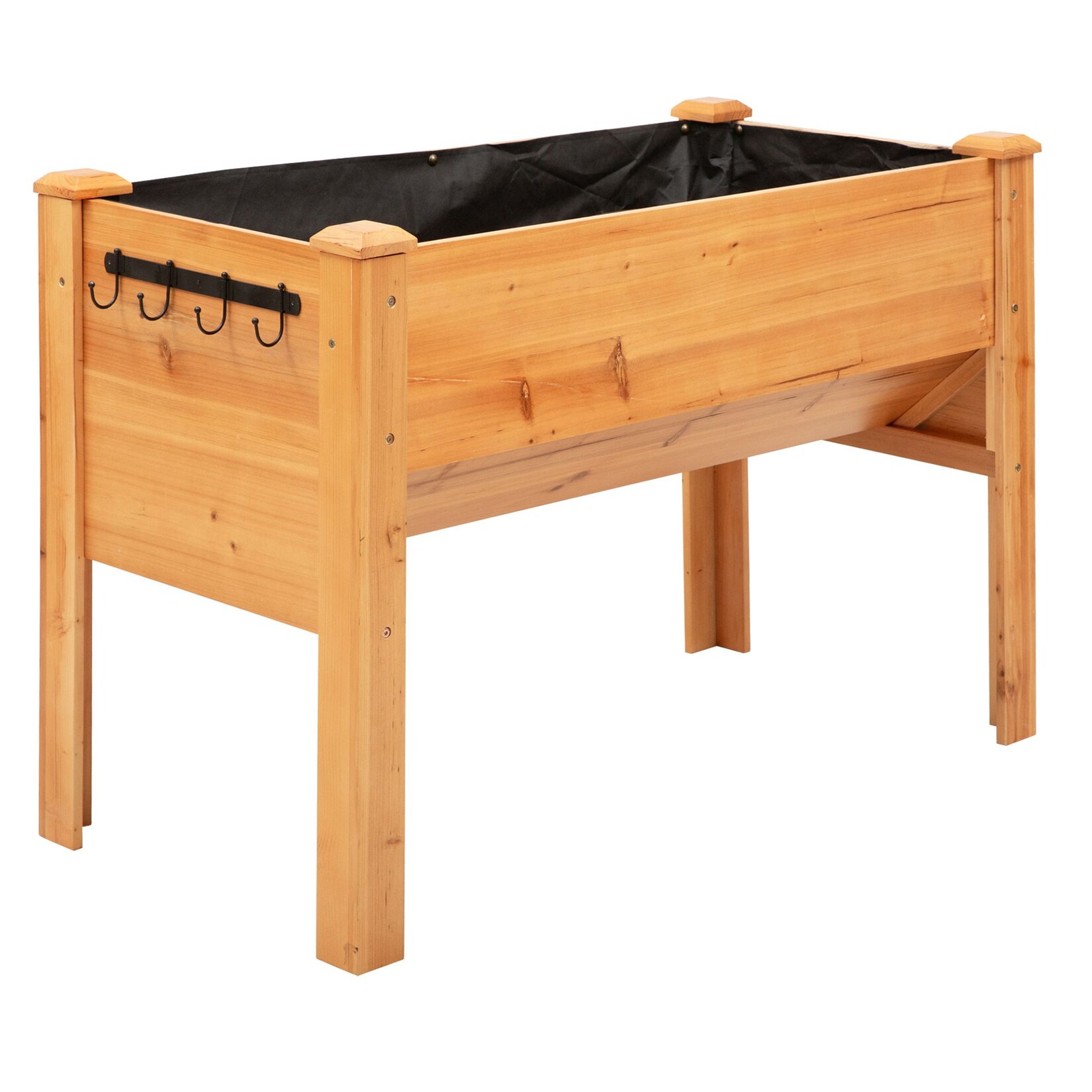 Outsunny Hochbeet aus Holz Tannenholz, Metall | 04251774927970