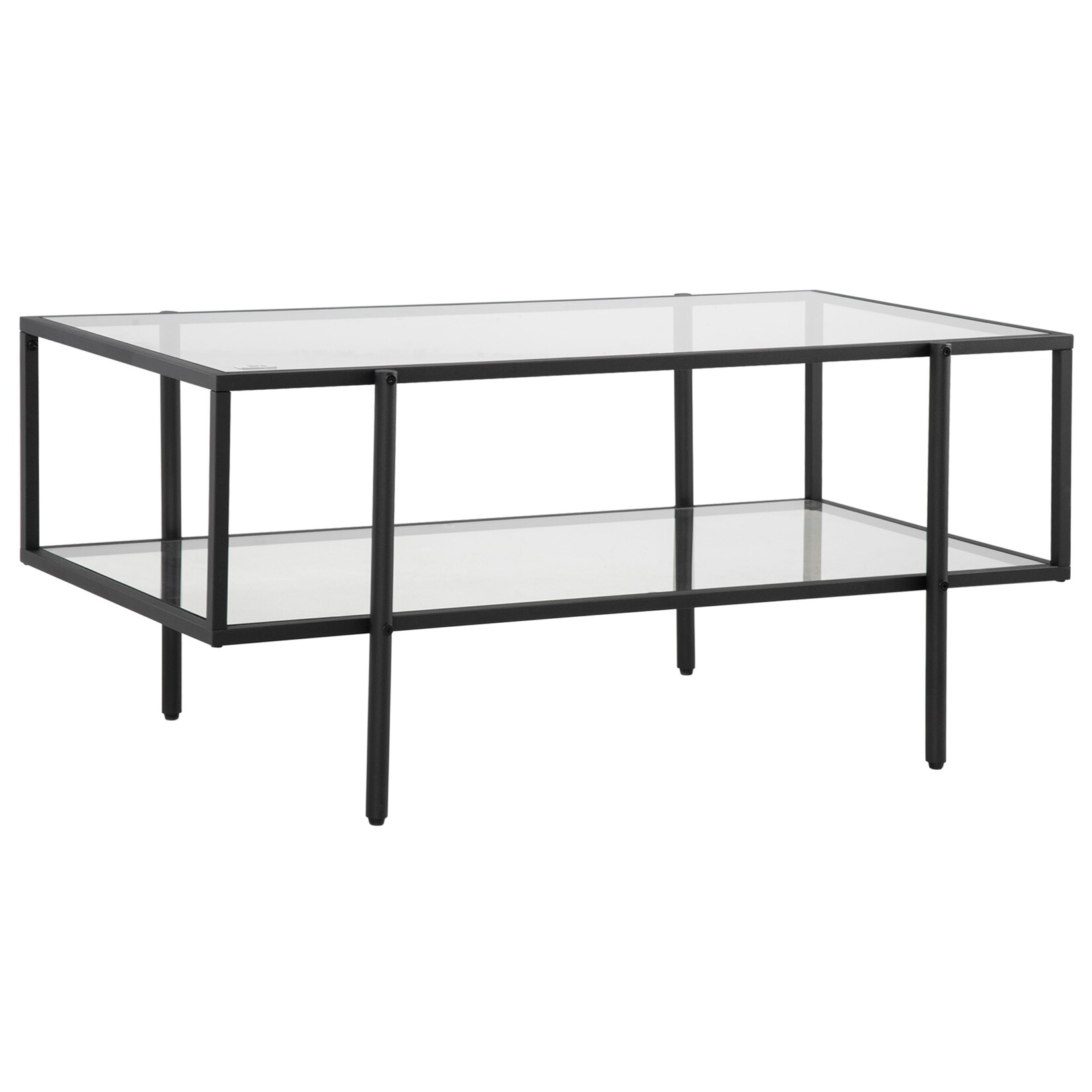 HOMCOM Beistelltisch Hartglas, Stahl | 04251774961608
