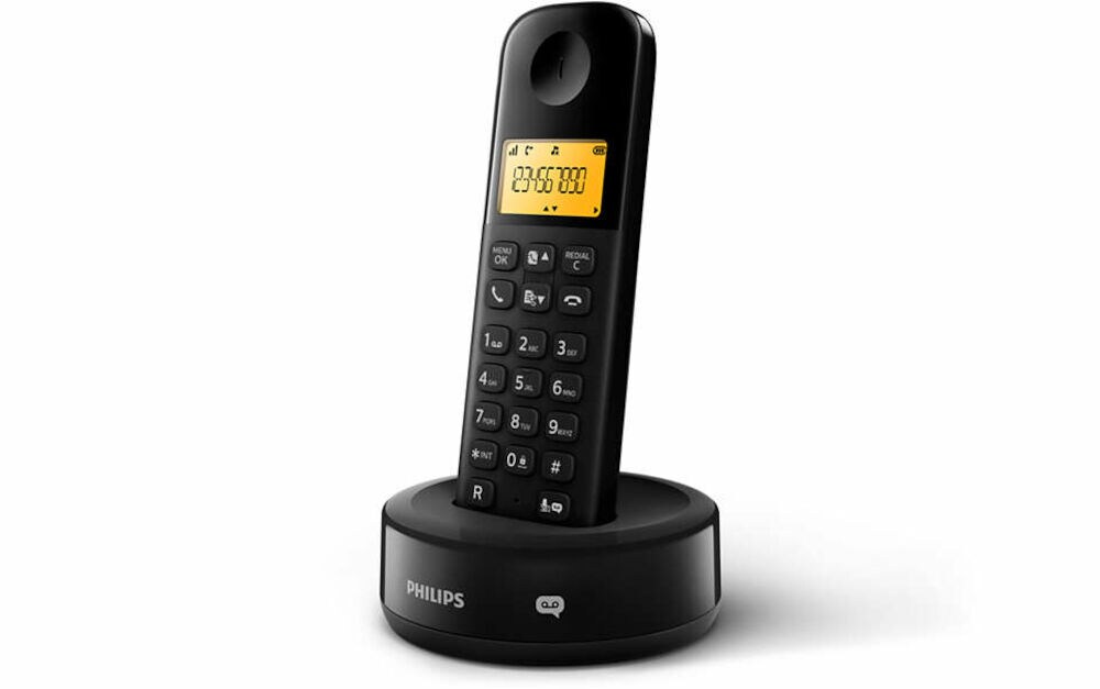 Philips D1651B DECT Telefon mit Anrufbeantworter - Bild 1