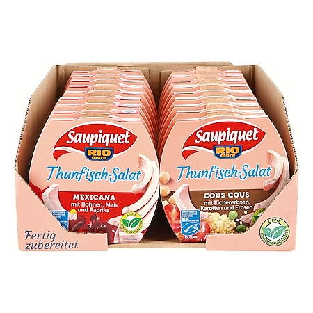 Saupiquet Thunfisch-Salat sortiert - 160g, 18er Pack - Bild 1