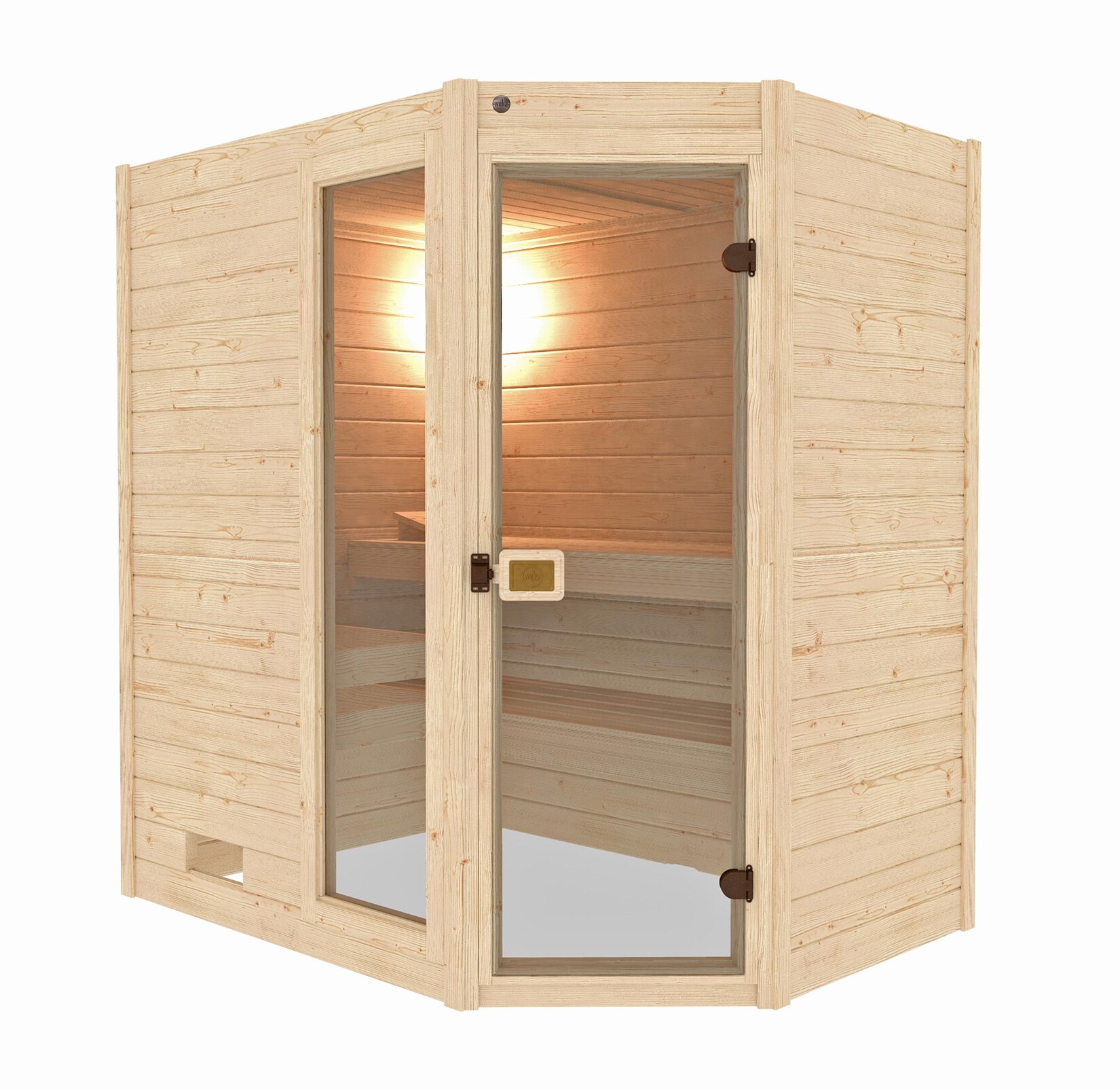 weka Sauna "Valida" Set, 5,4 kW-Ofen mit integrierter Steuerung