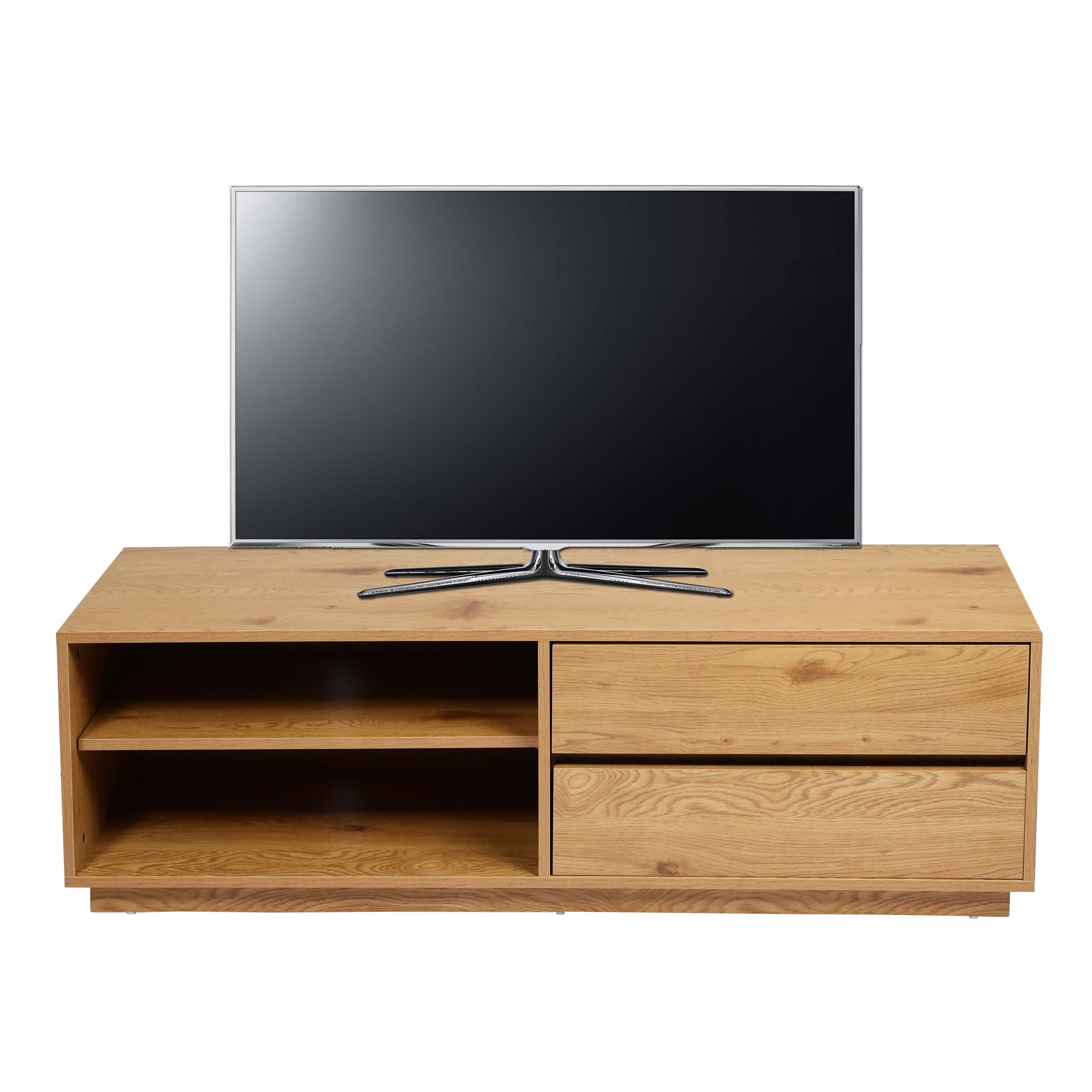TV-Rack MCW-J78, Fernsehtisch Lowboard Kommode, Schublade, MDF 42x140x40cm - Bild 1