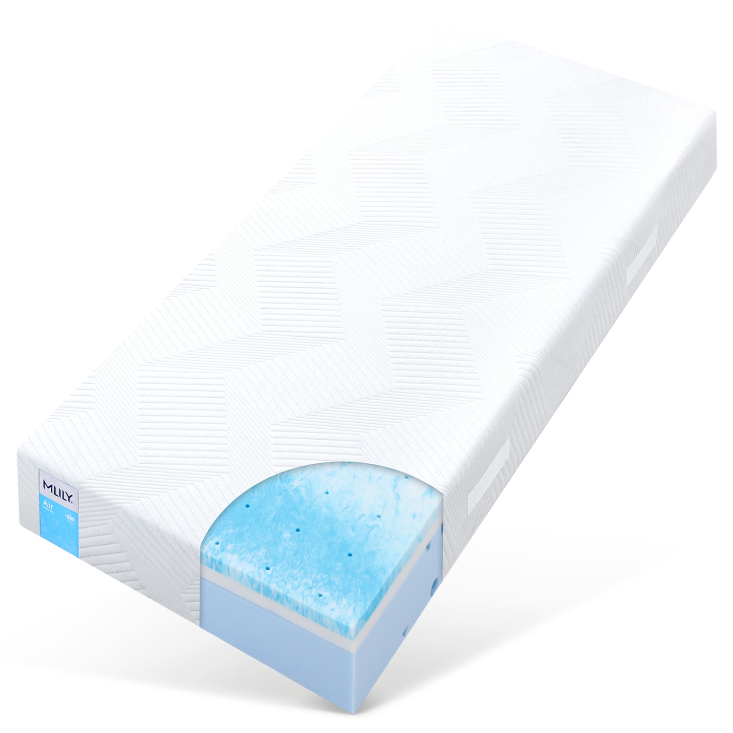Bestschlaf Visko-Gelschaum-Matratze Mlily &raquo;Air&laquo;, 18cm dick, 90x200 cm - Bild 1