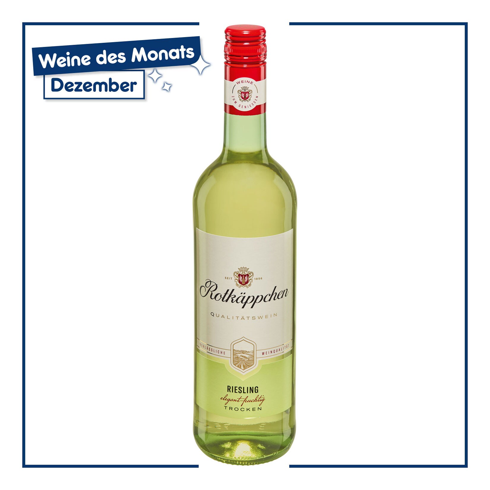 Rotk&auml;ppchen Riesling trocken 11,5 % vol 0,75 Liter - Bild 1