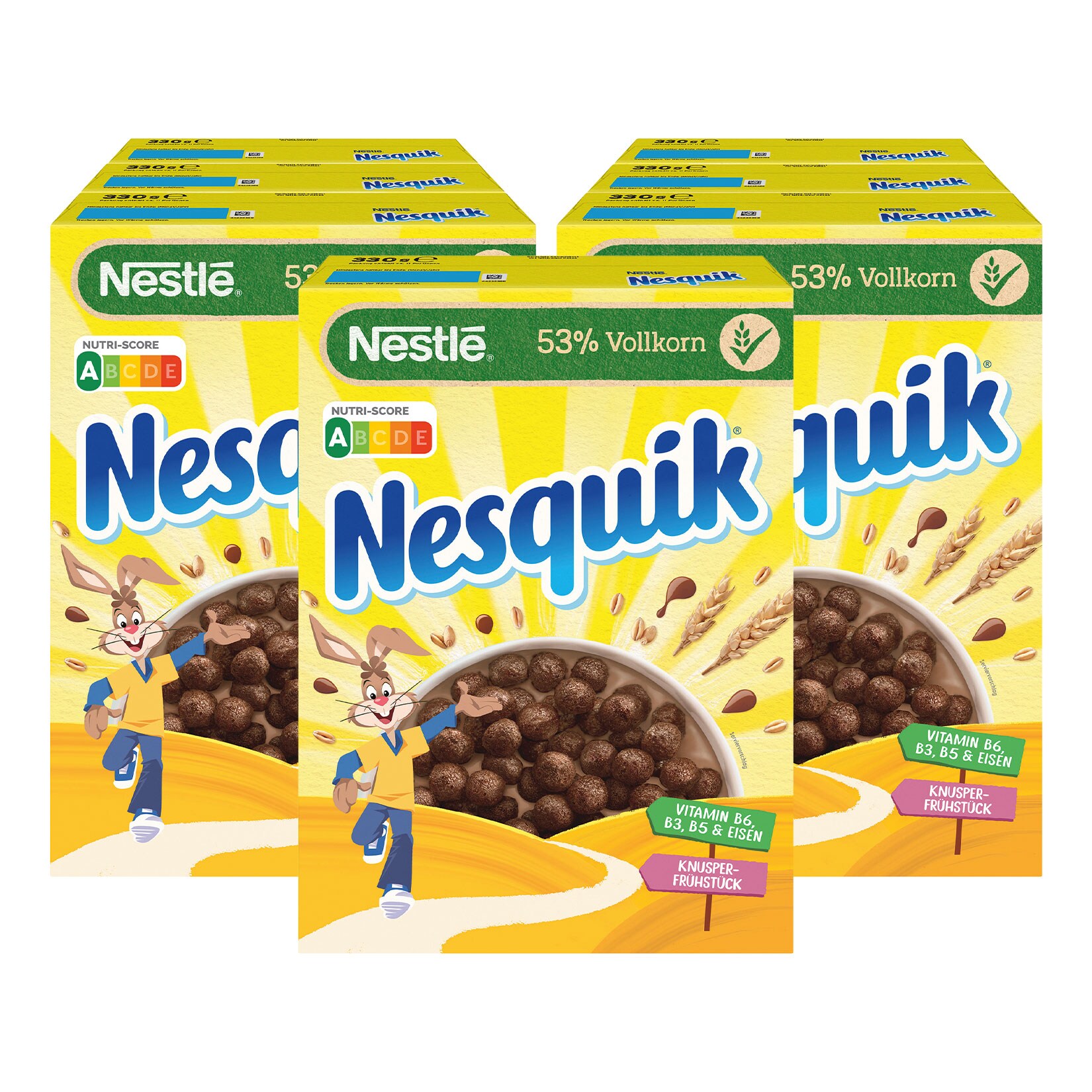 Nestlé Nesquik Cerealien 330 g, 7er Pack | 07613033212956