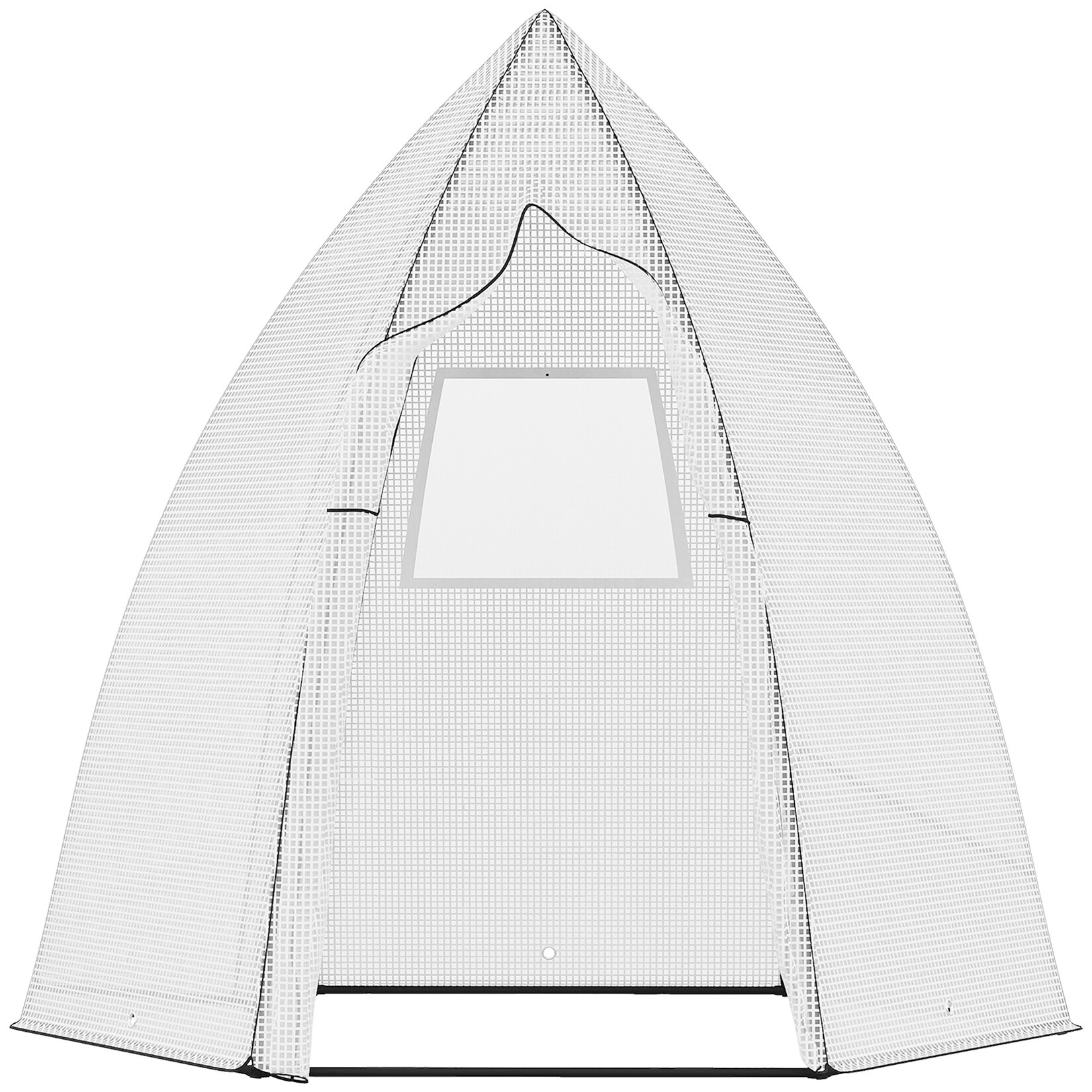 Outsunny Gewächshaus Metall, PE-Kunststoff | 04251774947824