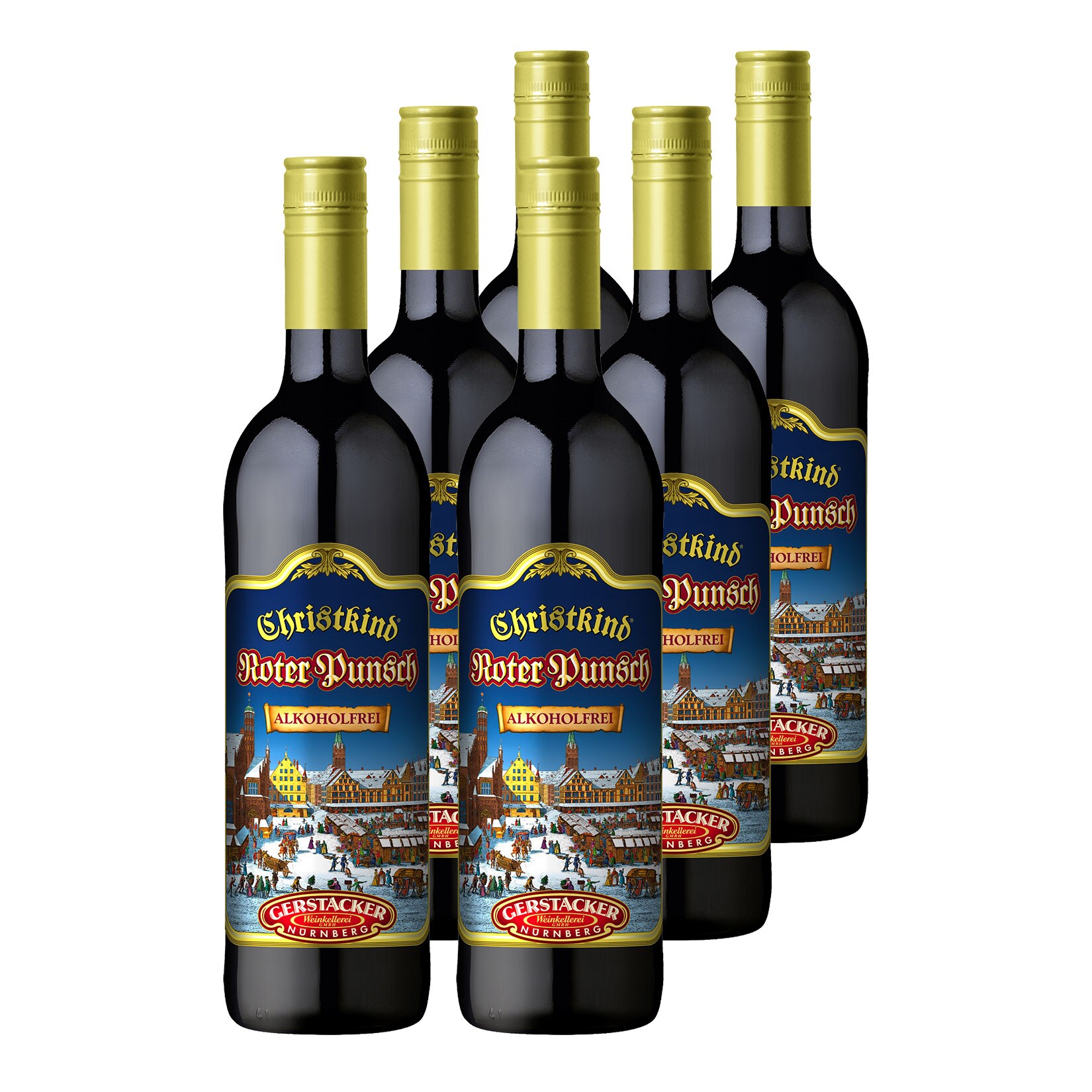 Netto Wein-Angebote - Gerstacker Christkind alkoholfreier Roter Punsch 6 x 0,74 Liter