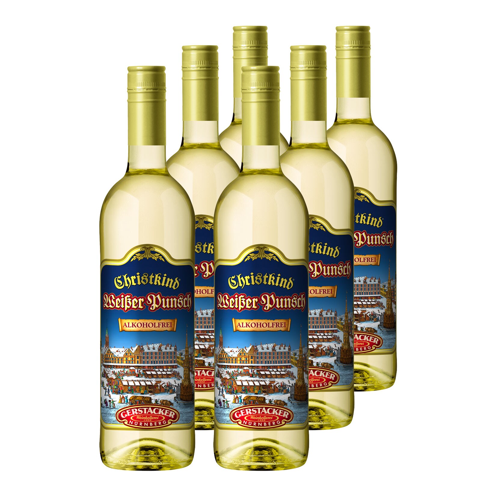 Netto Wein-Angebote - Gerstacker Christkind alkoholfreier Weißer Punsch 6 x 0,74 Liter