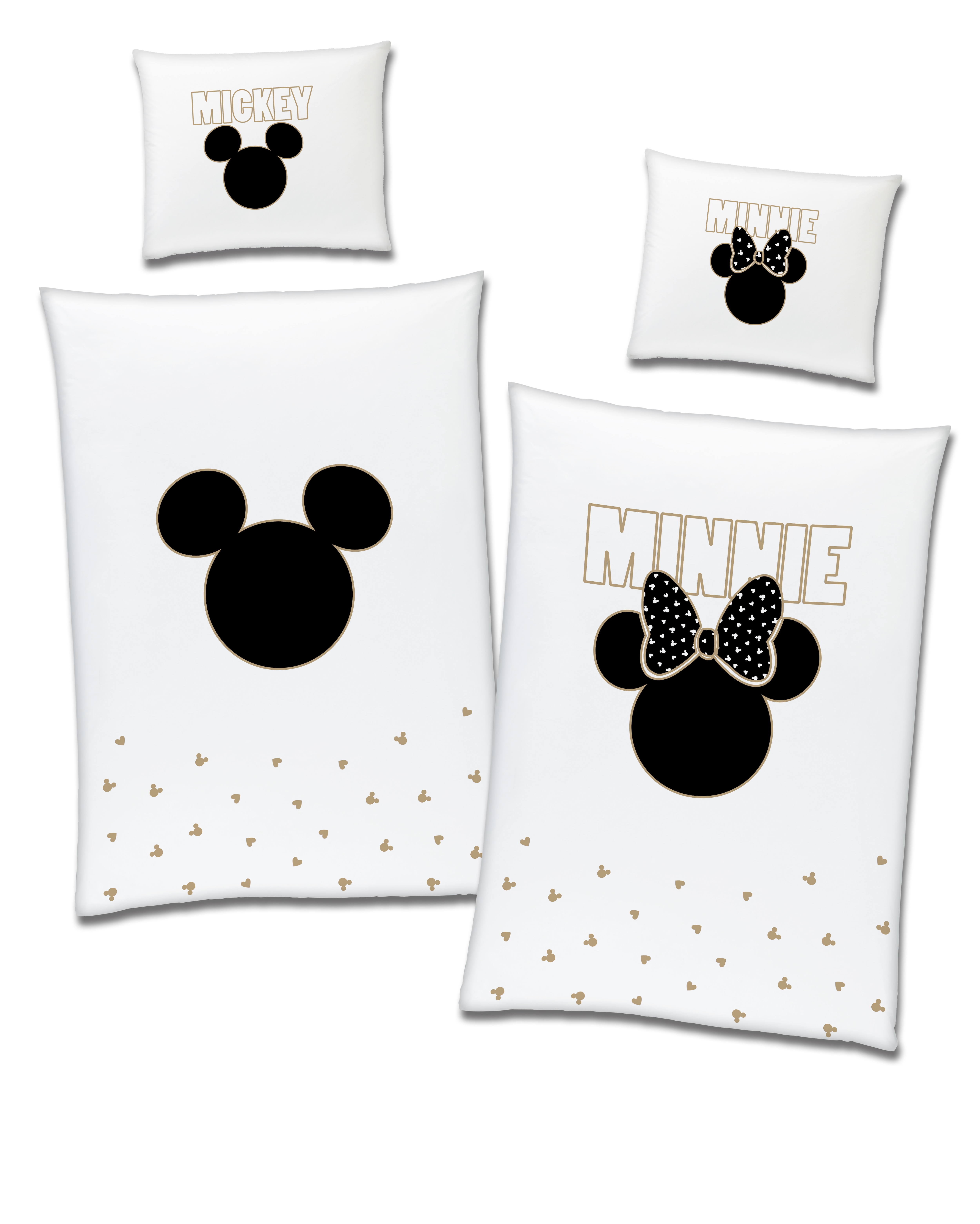 Disney Partner Bettw&auml;sche sortiert - versch Farben -wei&szlig; - Bild 1