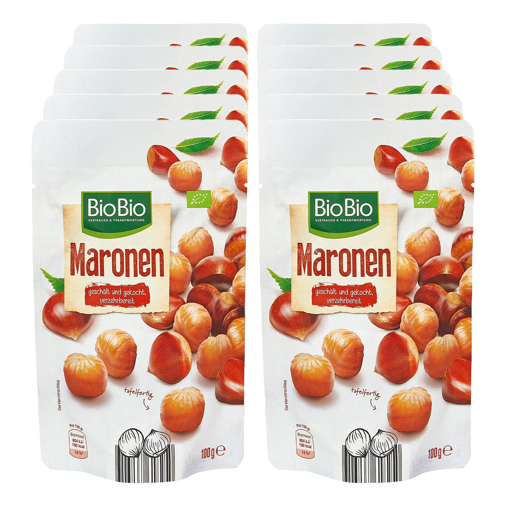 BioBio Maronen 100 g, 10er Pack - Bild 1