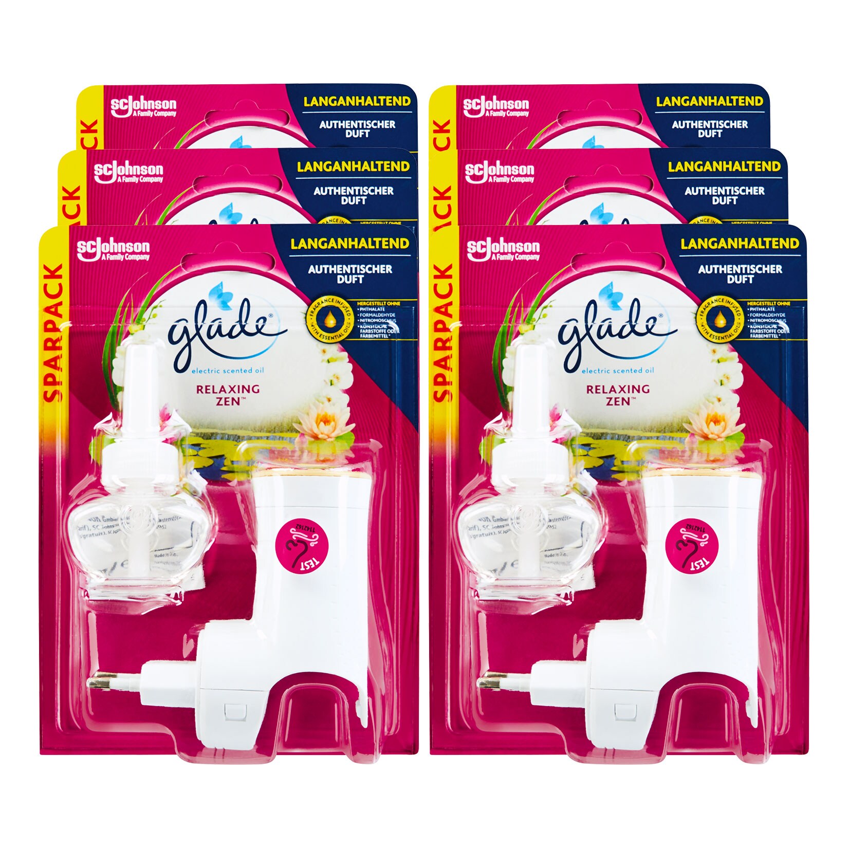 Glade Duftstecker Halter Relaxin Zen 20 ml, 6er Pack - Bild 1