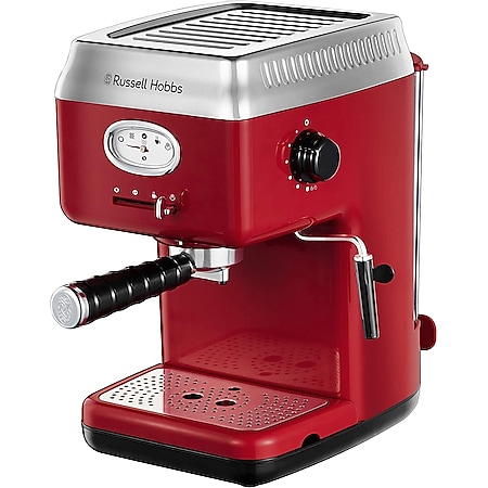 Russell Hobbs Siebträger Retro Espressomaschine Rot - Bild 1