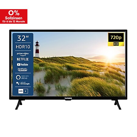 Telefunken XH32G501N 32 Zoll LED Fernseher, Smart TV, HD-Ready, inkl. 6 Monate gratis HD+ - Bild 1