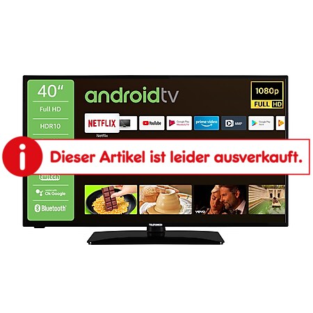 Telefunken D40F550X2CW 40 Zoll LED Fernseher, Android Smart TV, Full HD - Bild 1