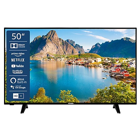 Telefunken D50U550X1CW 50 Zoll LED Fernseher, Smart TV, 4K UHD, Alexa Built-in, inkl. 6 Monate gratis HD+ - Bild 1