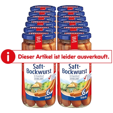 Meica Saft-Bockwurst 180 g, 12er Pack - Bild 1