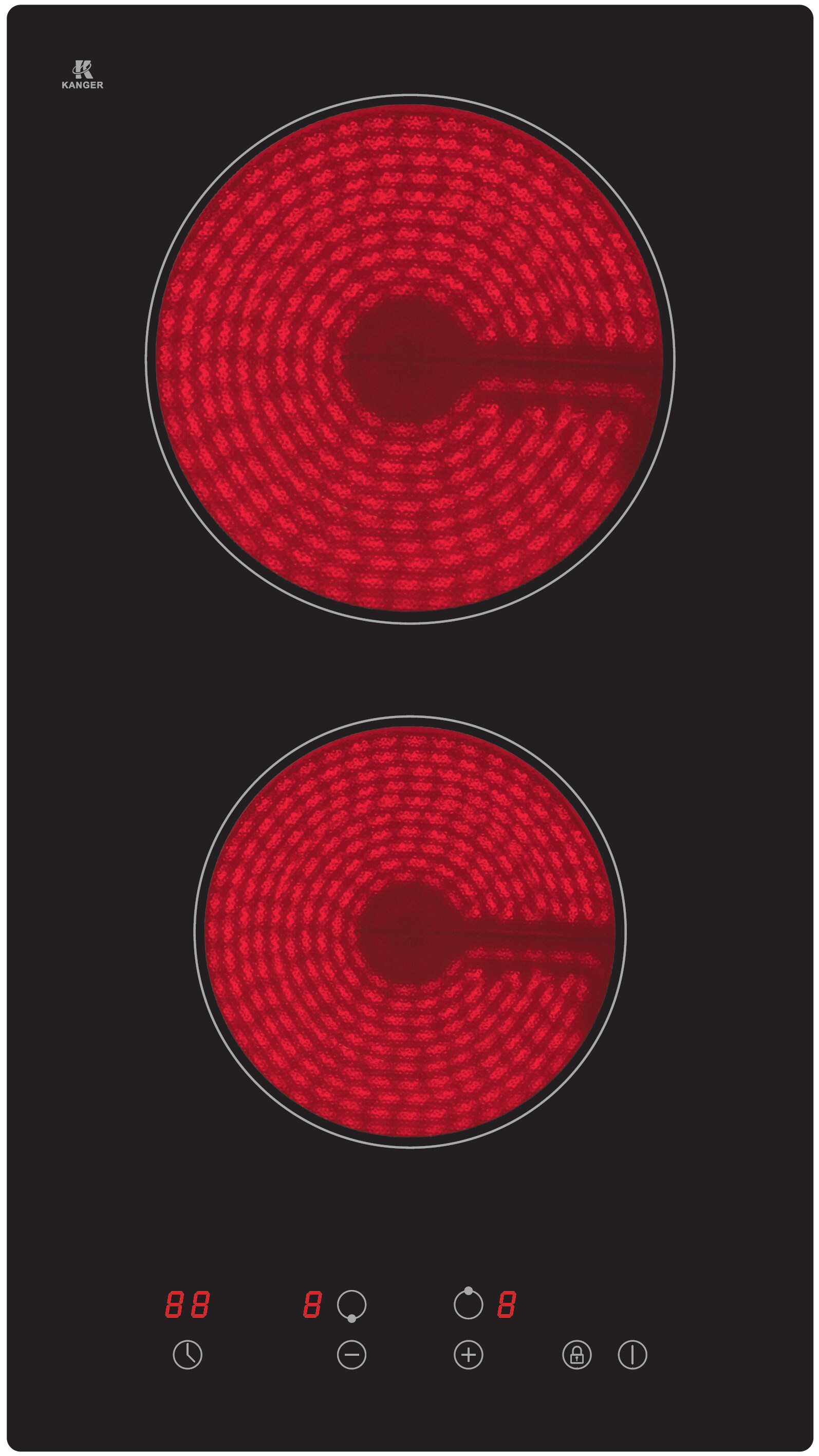 PKM Glaskeramik-Doppelkochplatte EB-GK-2TCG - Bild 1