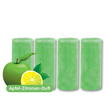 Abfluss-Fee Duftstein für LED-Abflussstopfen 4er-Set 30g grün Apfel-Zitrone - Bild 1