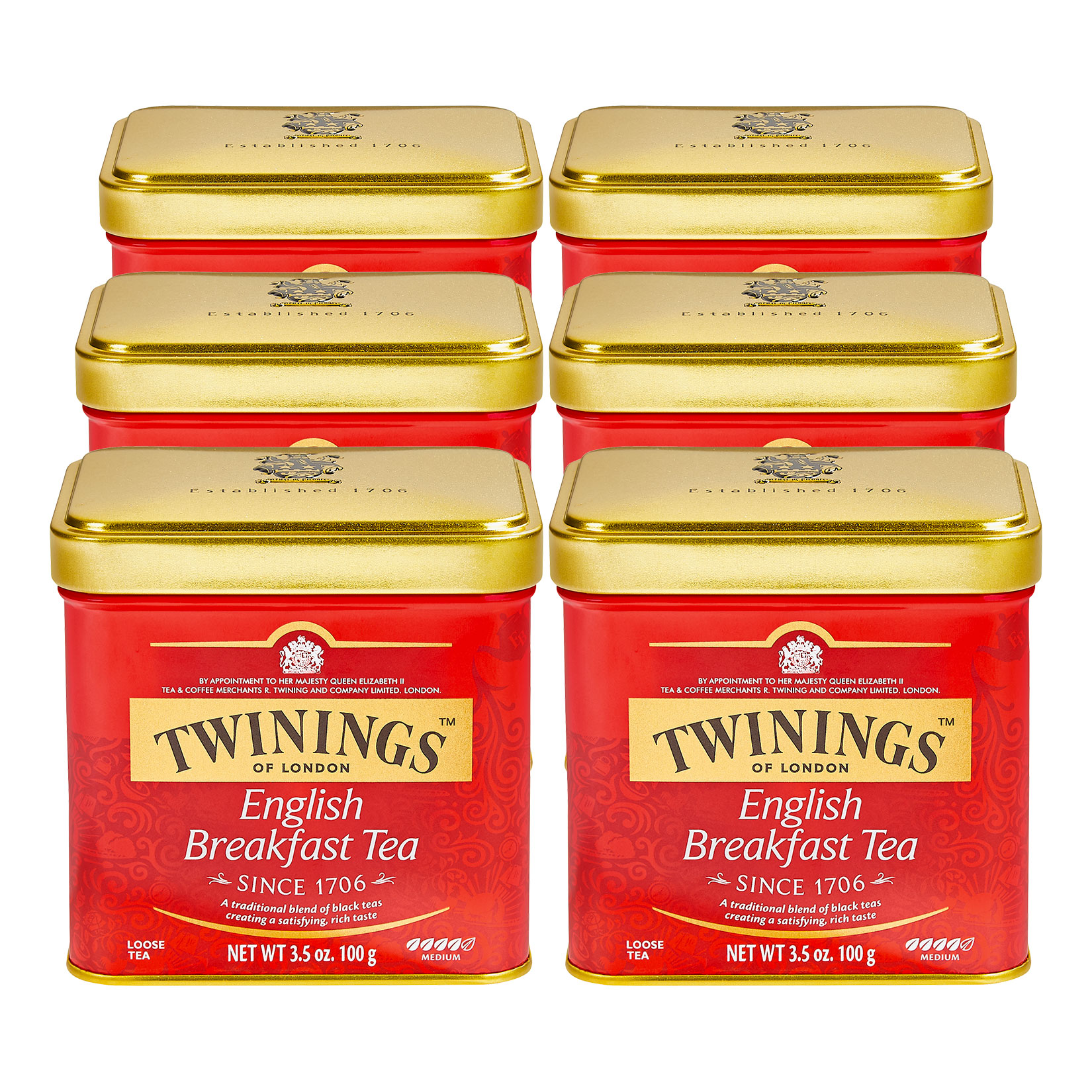 Twinings English Breakfast Tee 100 g, 6er Pack - Bild 1