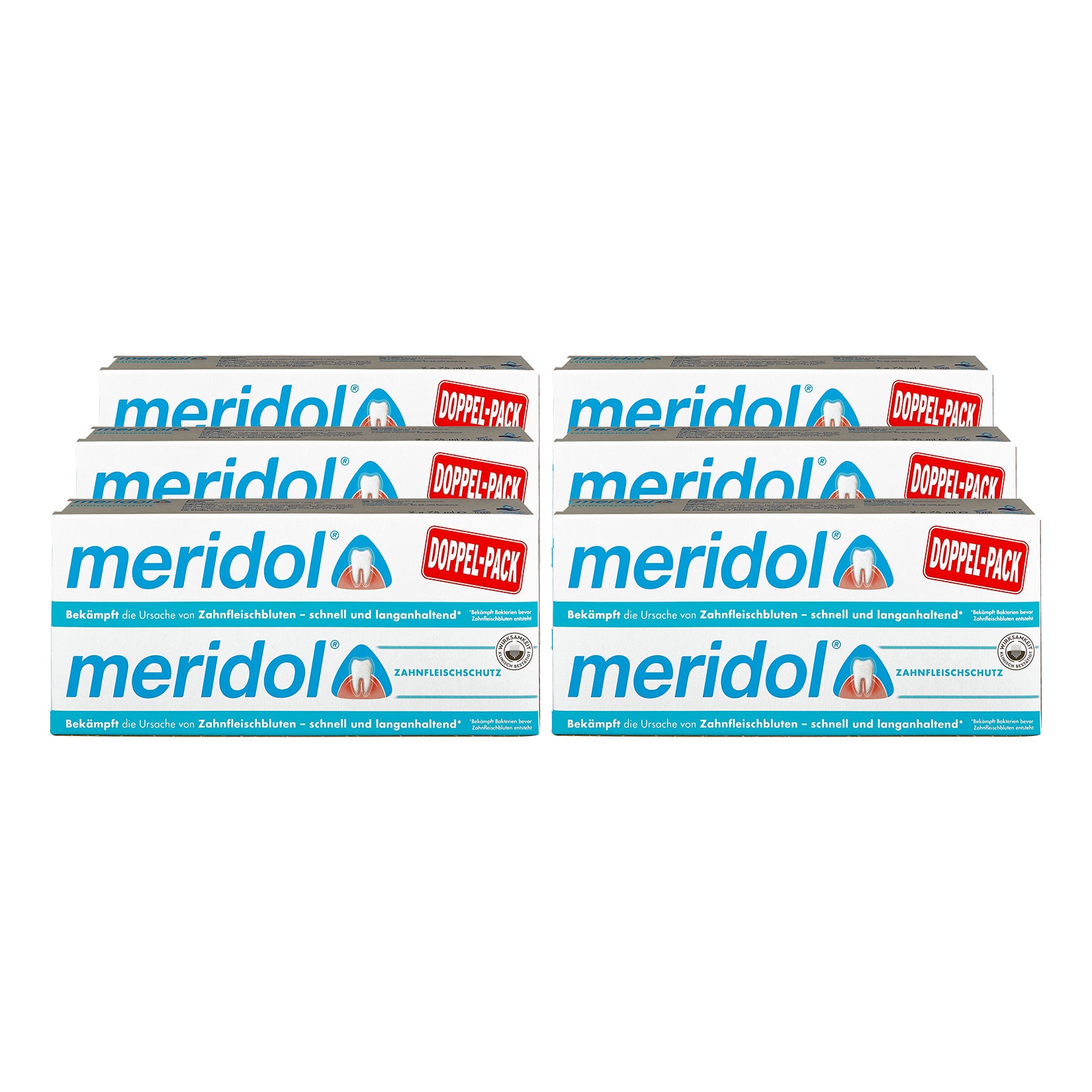 Meridol Zahnpasta 2x75 ml, 6er Pack - Bild 1