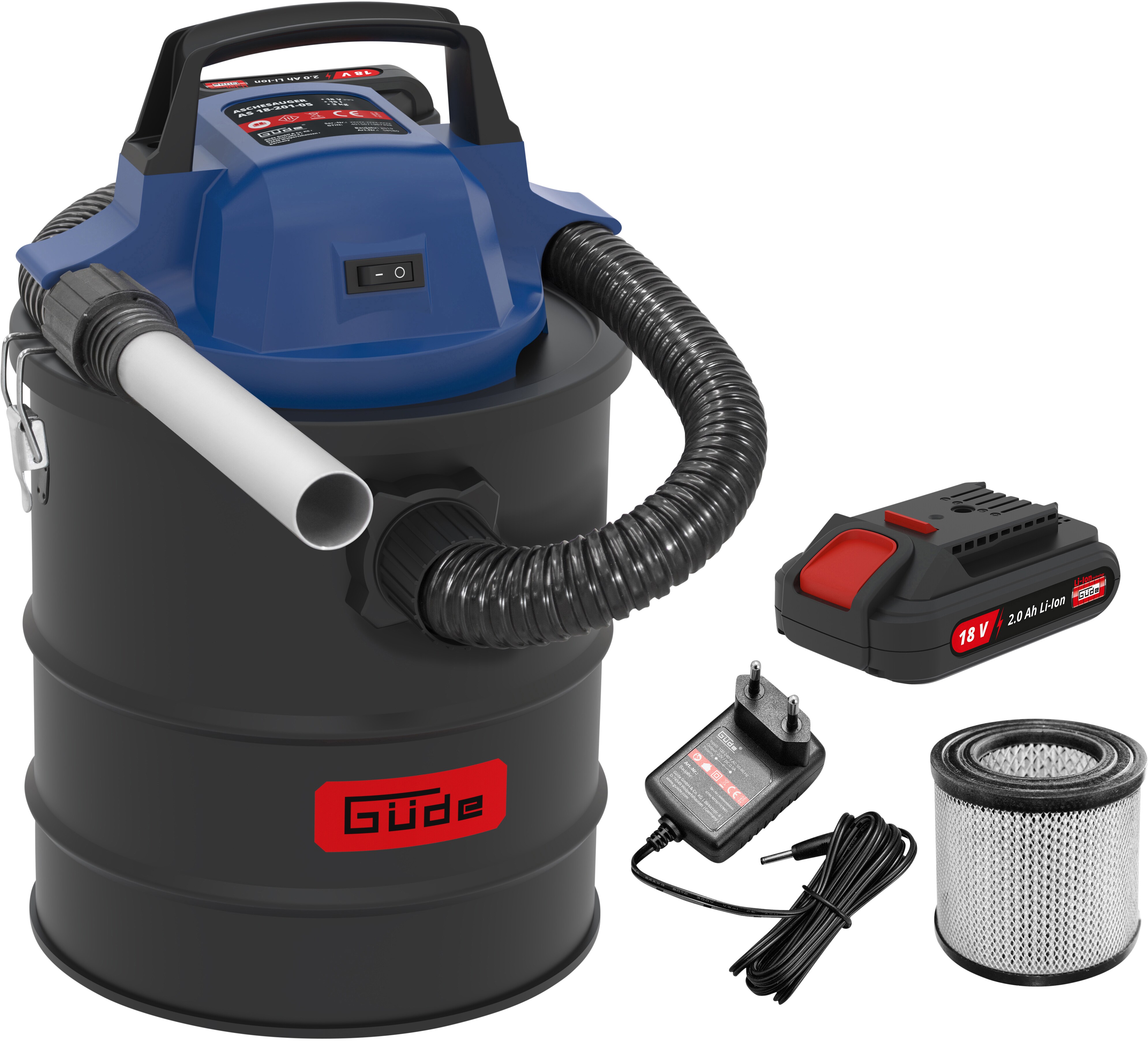 G&uuml;de AS 18-201-05 Akku Aschesauger - Bild 1