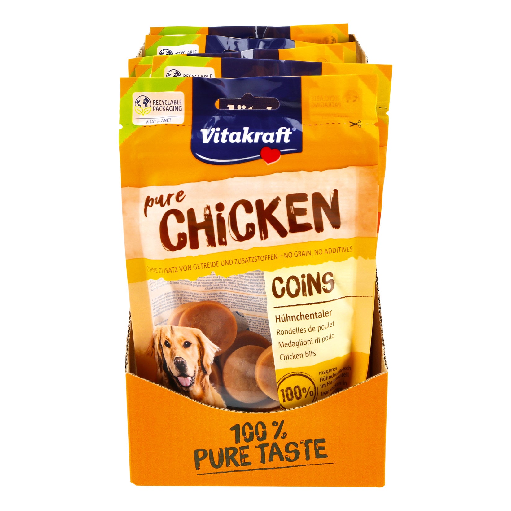 Vitakraft Chicken H&uuml;hnchentaler 80 g, 8er Pack - Bild 1