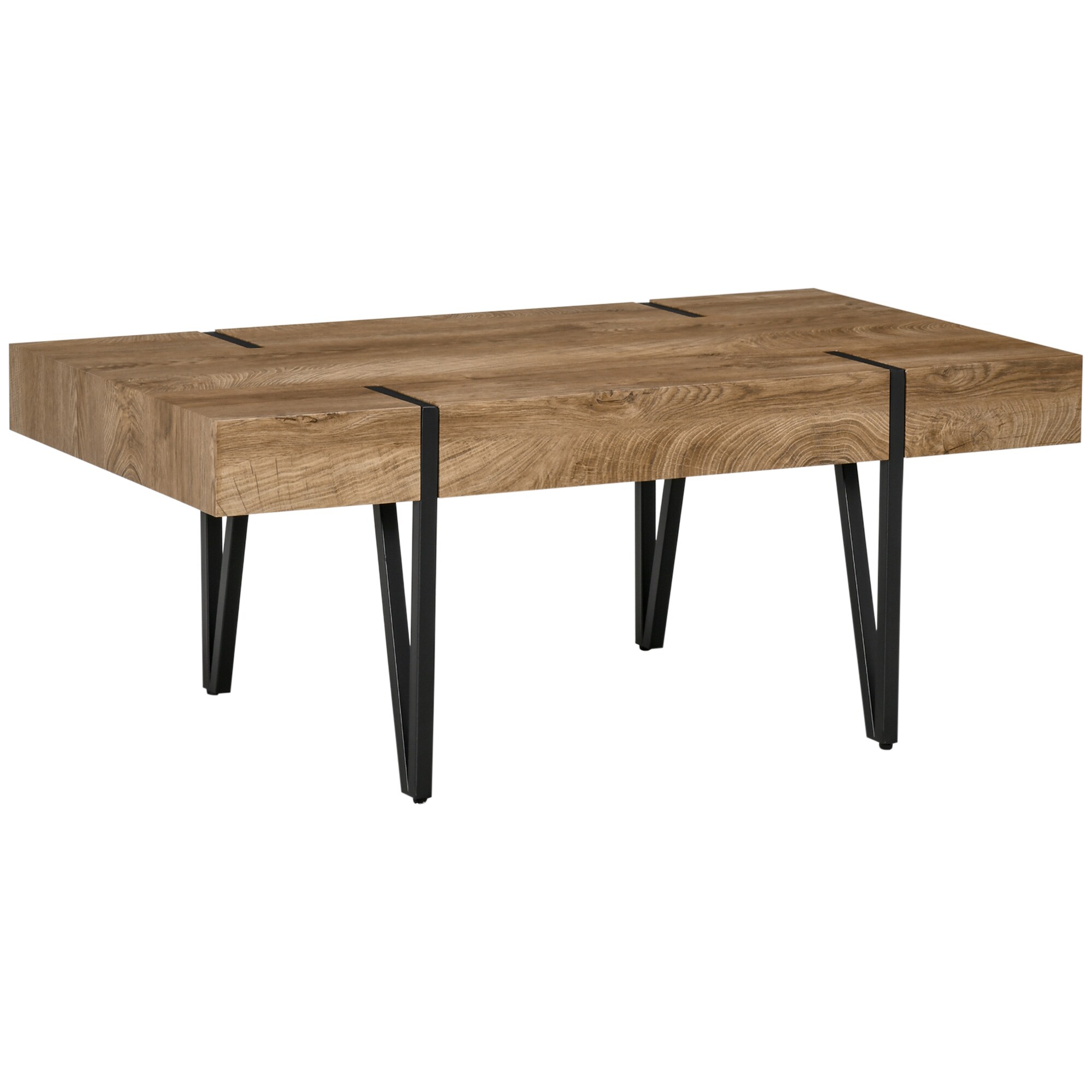 HOMCOM Couchtisch MDF, Eisen - Bild 1