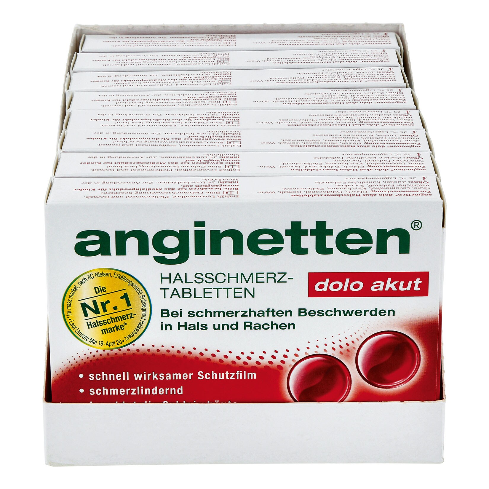 Anginetten dolo akut Kirsche 24 St&uuml;ck, 8er Pack - Bild 1