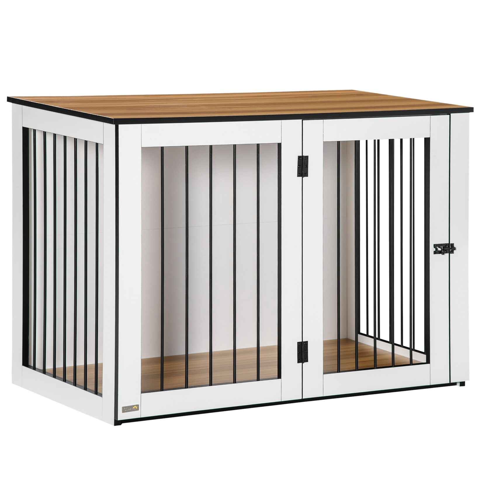 PawHut Hundekäfig Stahl, MDF | 04251774965484