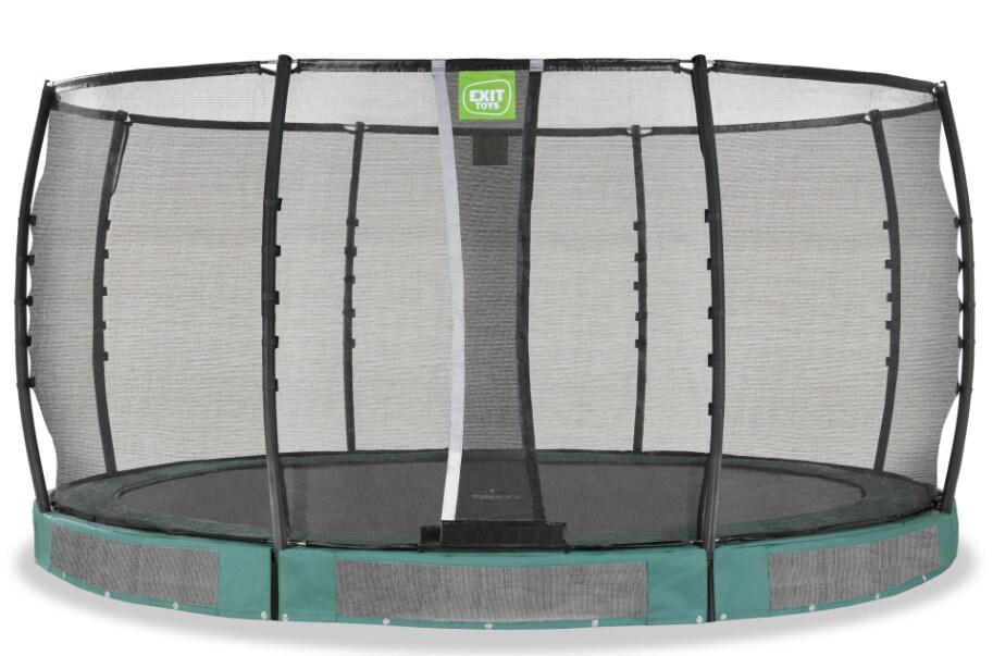 EXIT Allure Premium Bodentrampolin &oslash;427cm - gr&uuml;n - Bild 1