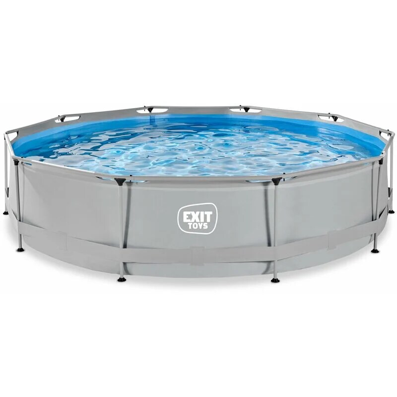 EXIT Soft Grey Pool &oslash;360x76cm mit Filterpumpe - grau - Bild 1