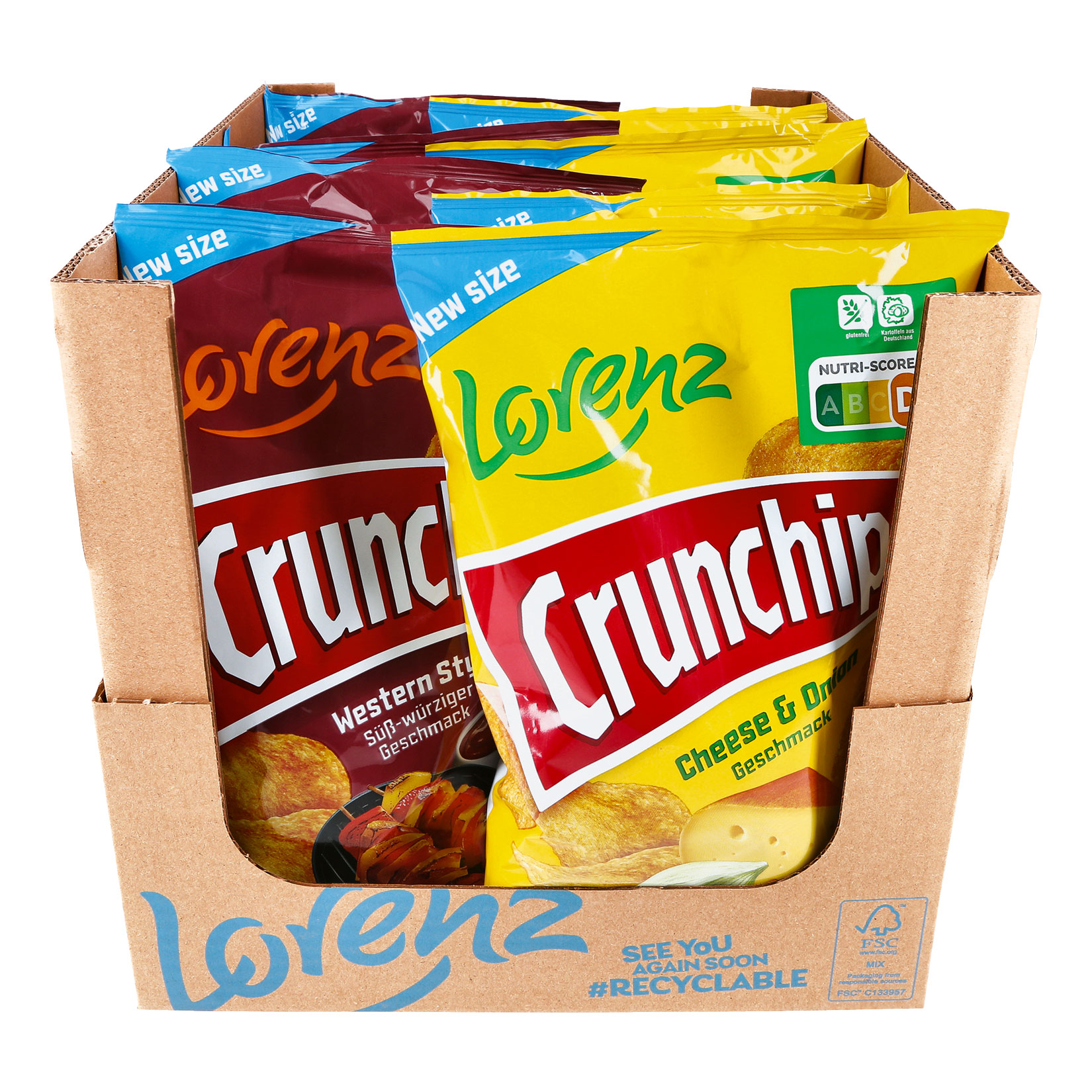 Lorenz Crunchips 150 g, verschiedene Sorten, 10er Pack - Bild 1