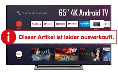 Store Smart Zoll HD, Play TV, Ultra Netto 65 kaufen Google Toshiba online 65UA3A63DG LED Android 4K Fernseher, bei