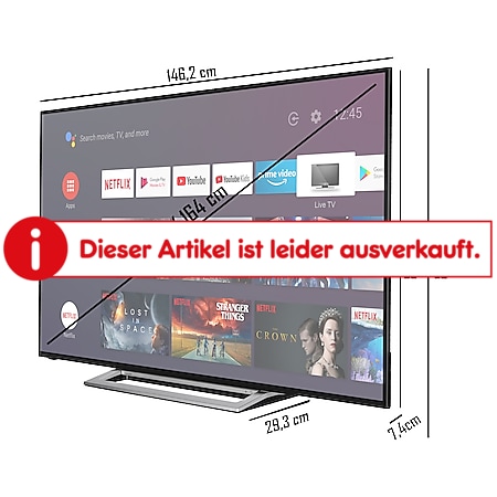 kaufen Zoll Netto 65UA3A63DG Store TV, Google Ultra Android online bei HD, 65 4K Play LED Smart Fernseher, Toshiba