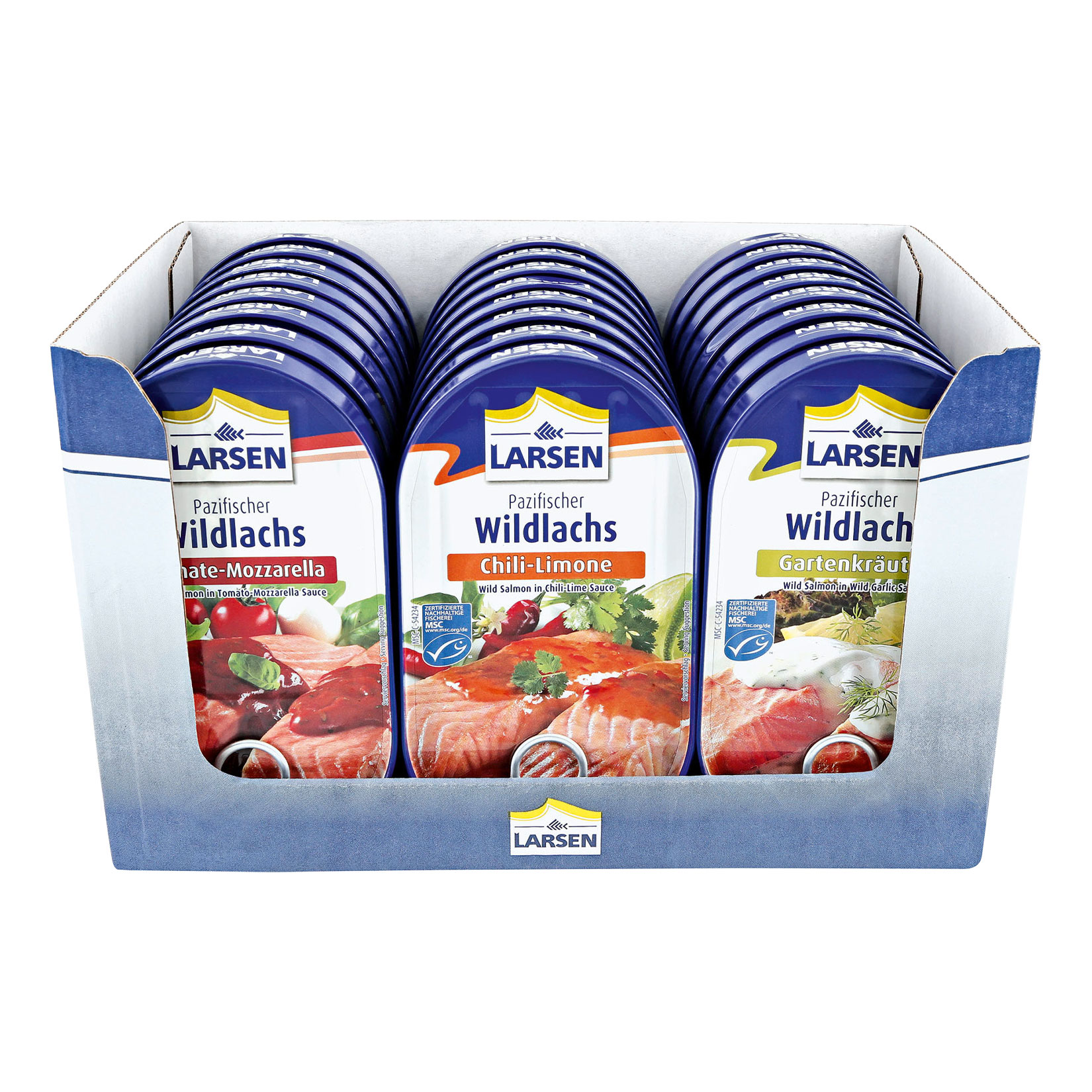 MSC Larsen Wildlachs 200 g verschiedene Sorten, 24er Pack - Bild 1