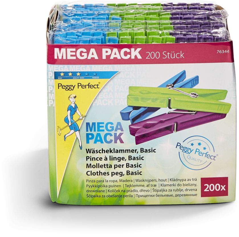 Peggy Perfect W&auml;scheklammern 200er Pack - Bild 1