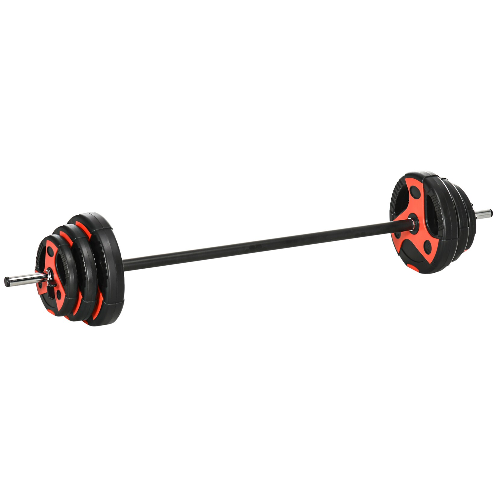 SPORTNOW Langhantel Set Metall, Kunststoff, Sand | 04255633511782