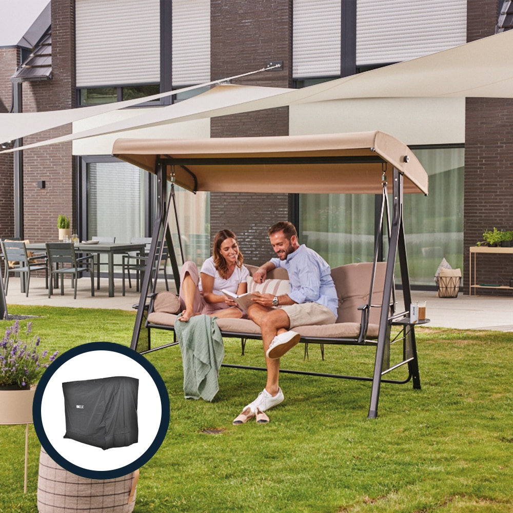 Home Deluxe Hollywoodschaukel DESCANSO - mit Abdeckung - versch. Ausf&uuml;hrungen - Bild 1