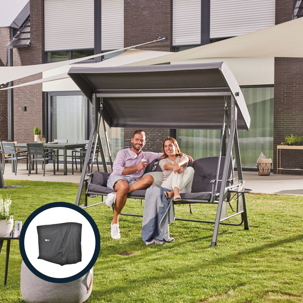 Home Deluxe Hollywoodschaukel DESCANSO – mit Abdeckung – versch. Ausführungen | 04058166242891