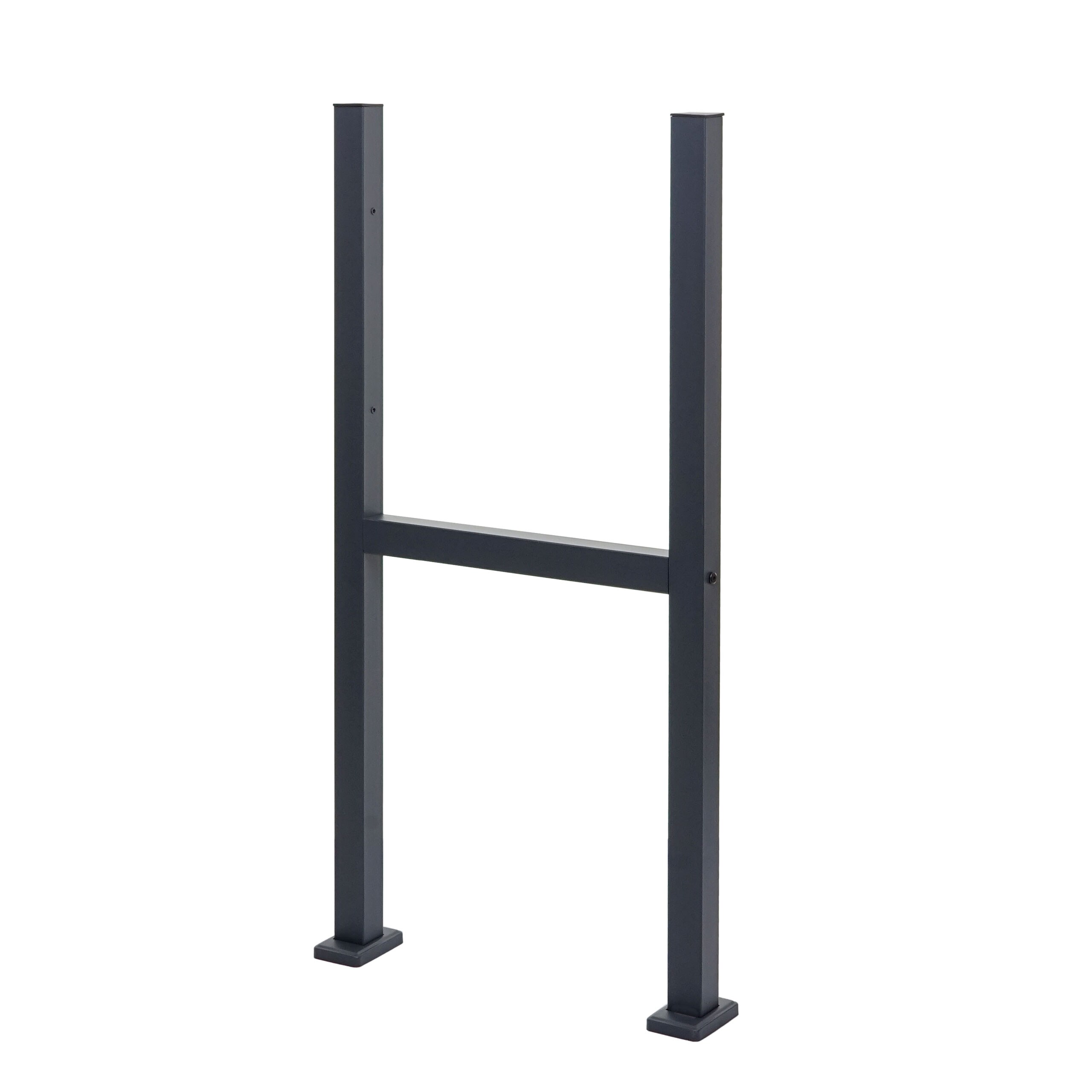 Standfu&szlig; f&uuml;r Paketkasten MCW-K41, Befestigungsst&auml;nder Briefkasten Paketkastenst&auml;nder, verzinkter Stahl ~ anthrazit - Bild 1